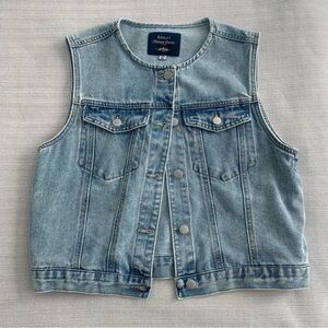 Light Blue Denim Vest by Ashley Vintage Charm